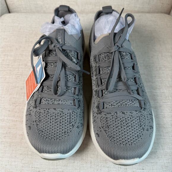 Aetrex Carly Arch Support Sneakers Gray Knit Orthotic Shoes Women’s EU 37 US 7 - Picture 4 of 9